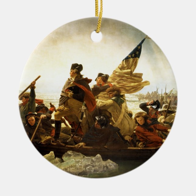 Washington, welches das Delaware durch Emanuel Keramik Ornament (Vorne)