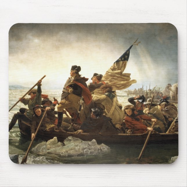 Washington, welches das Delaware kreuzt Mousepad (Vorne)