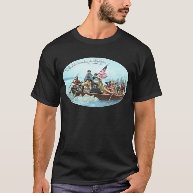 Washington, welches das Delaware kreuzt T-Shirt (Vorderseite)