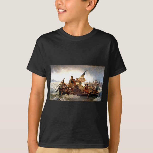 Washington, welches das Delaware kreuzt T-Shirt (Vorderseite)
