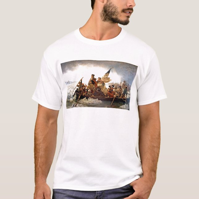 Washington, welches das Delaware kreuzt T-Shirt (Vorderseite)