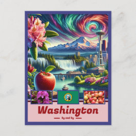 Washington Wonders Iconic Landscapes Postkarte