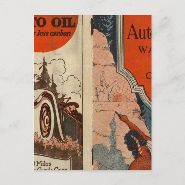 Washingtoner Auto-Trails in Oregon Postkarte (Vorderseite)