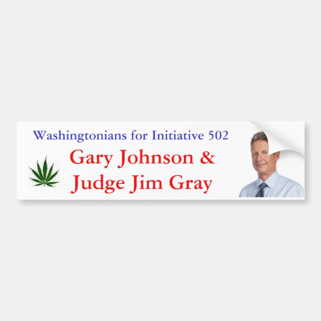 Washingtonians für Initiative 502 Autoaufkleber (Vorne)