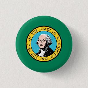 Washingtonische Flagge, Flagge Washingtons Button