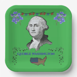 Washington's Contribution kelly green Pappteller