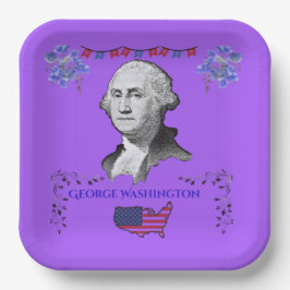 Washington's Contribution purple Pappteller