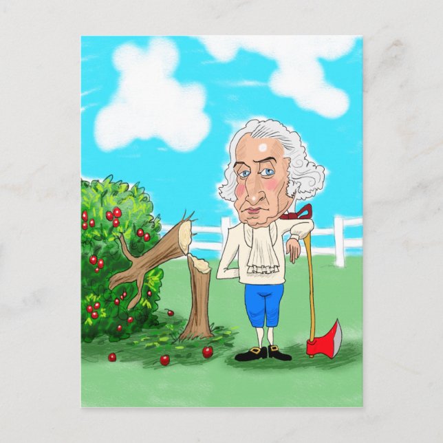 Washington's Geburtstag Feiertagspostkarte (Vorderseite)