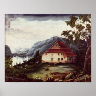 Washingtons Hauptsitz in Newburgh Poster