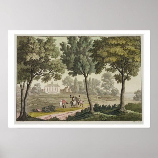 Washingtons Haus auf dem Mount Vernon, von 'Le Cos Poster (Vorne)