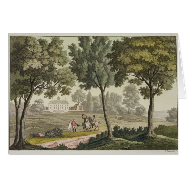 Washingtons Haus bei Mount Vernon, von 'Le Costu (Vorderseite (Horizontal))
