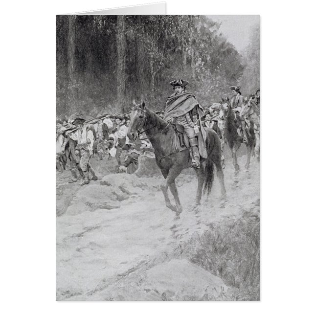 Washingtons Rückzug von den großen Wiesen (Vorne)