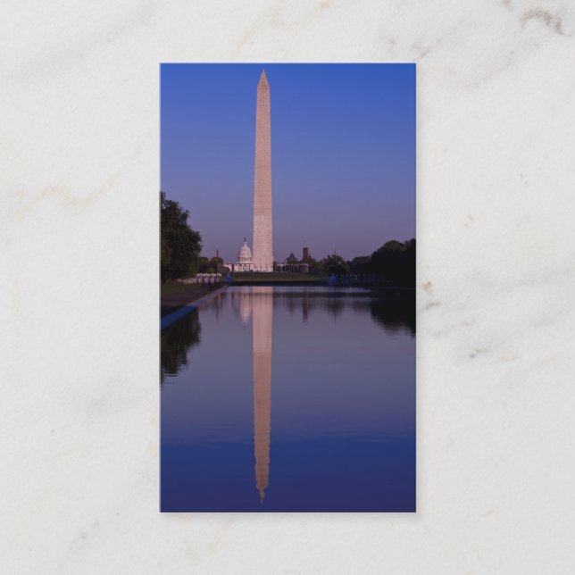 Washinton Monument Business Card Visitenkarte (Vorderseite)