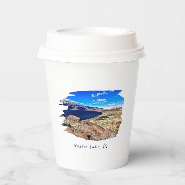 Washoe Lake, NV Pappbecher (Vorderseite)