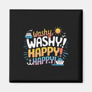 Washy Funny Family Cruise Schifffahrt Kreuzfahrt 2 Magnet