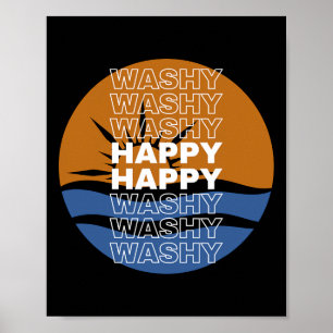 Washy Washy Lustiges Schiff Washy Washy Kreuzfahrt Poster