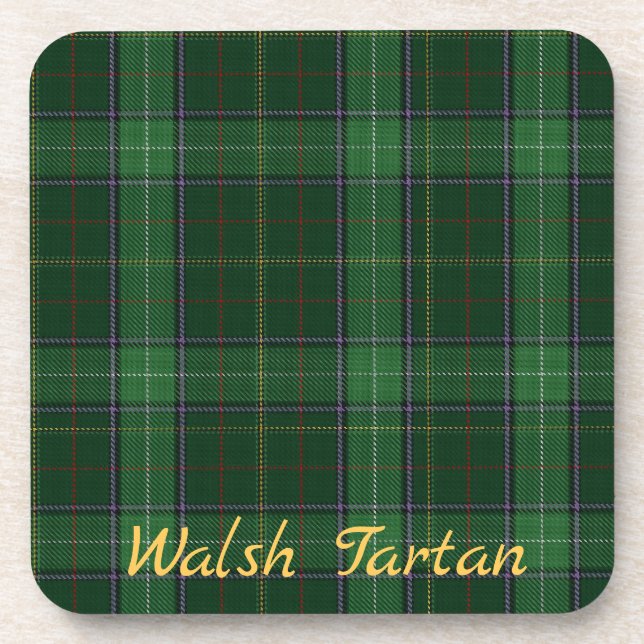 Waslsh Tartan Dessous de verre Mariage jeu cadeau  (Devant)