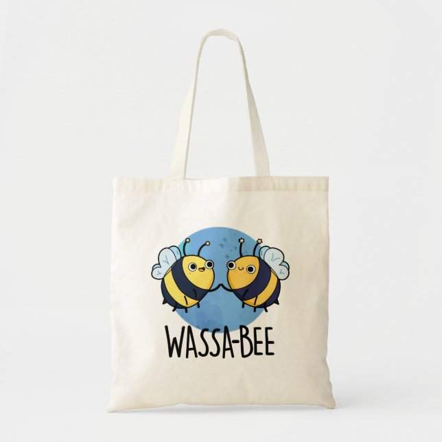 Wassabee Funny Wasabi Bee Pun Tragetasche (Vorne)