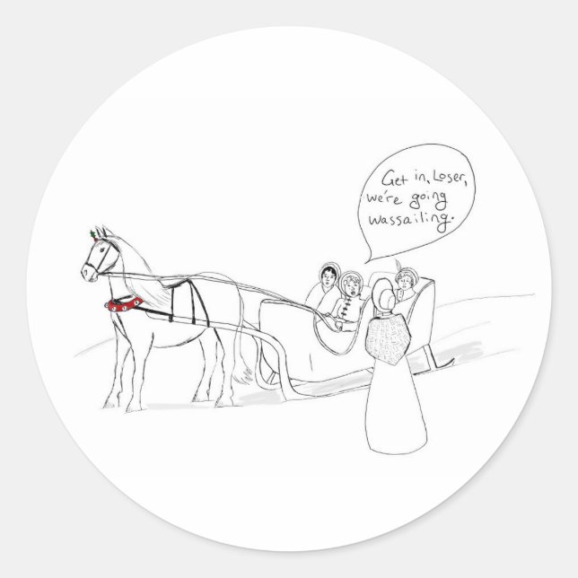 Wassailing Sticker (Vorderseite)