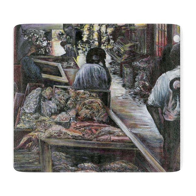 Wasser, aber geküsst mit Wüstenwind, Jerusalem Schneidebrett (Vorderseite)