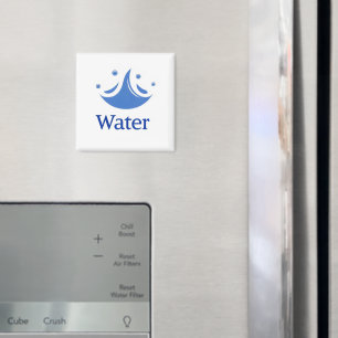 Wasser Abstract Blau Magnet