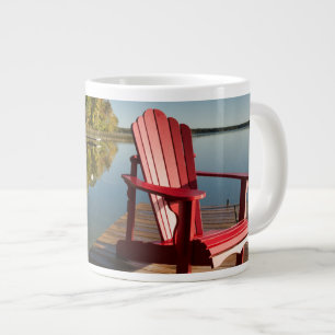 Wasser Adirondack-Vorsitz am See Jumbo-Tasse
