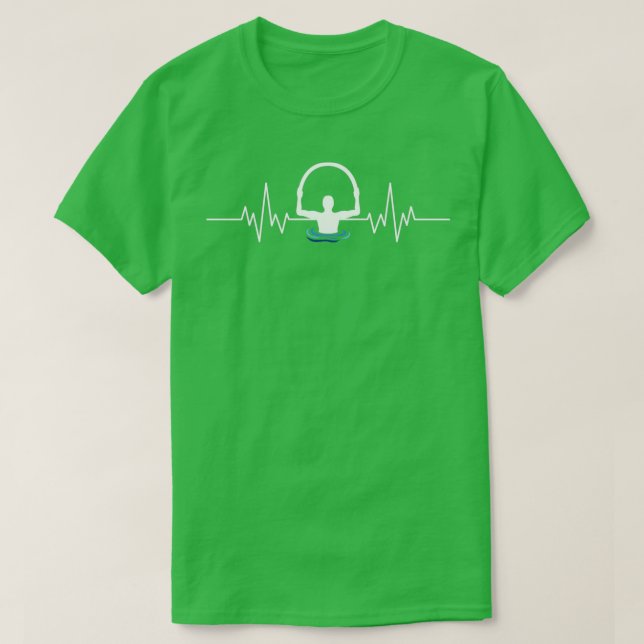 Wasser Aerobic Heartbeat T-Shirt (Design vorne)