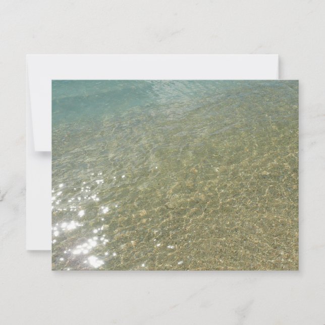 Wasser am Strand I Abstrakt Naturfotografie (Vorderseite)