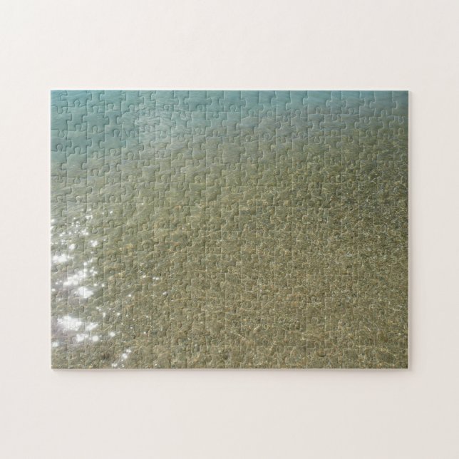 Wasser am Strand I Abstrakt Naturfotografie (Horizontal)