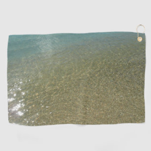 Wasser am Strand I Abstrakt Naturfotografie Golfhandtuch