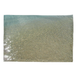 Wasser am Strand I Abstrakt Naturfotografie Kissenbezug
