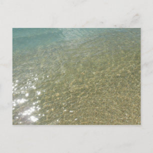 Wasser am Strand I Abstrakt Naturfotografie Postkarte