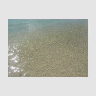 Wasser am Strand I Abstrakt Naturfotografie Seidenpapier