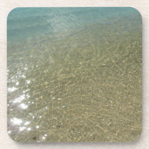 Wasser am Strand I Abstrakt Naturfotografie Untersetzer