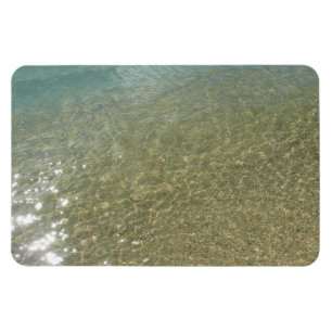 Wasser am Strand I Abstrakte Naturfotografie Magnet