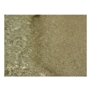 Wasser am Strand II Abstrakte Naturfotografie Fotodruck