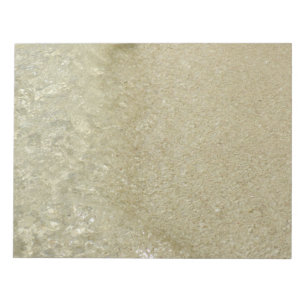 Wasser am Strand II Abstrakte Naturfotografie Notizblock