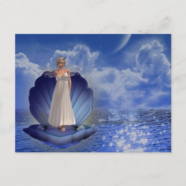Wasser Angel Postkarte (Vorderseite)