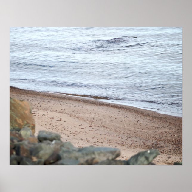 Wasser auf der Lakeshore Farbe 16x20 Poster (Vorne)