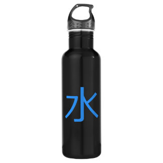 Wasser auf japanisch (Mizu) Trinkflasche