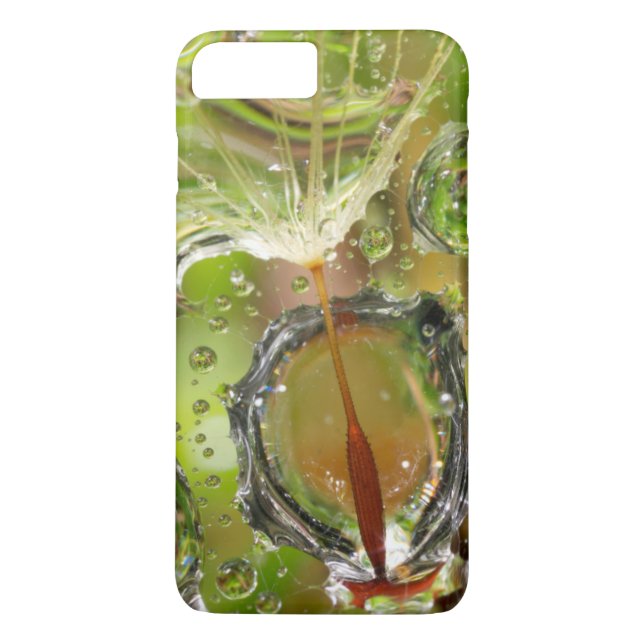 Wasser auf Löwenzahn, CA Case-Mate iPhone Hülle (Rückseite)