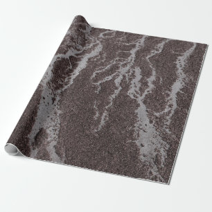Wasser auf Sand an Land Geschenkpapier