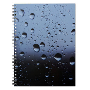 Wasser auf Spiegelfotografie nah Notizblock
