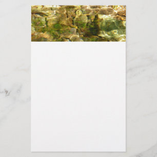 Wasser aus heißer Quellen, grüne Gold Briefpapier