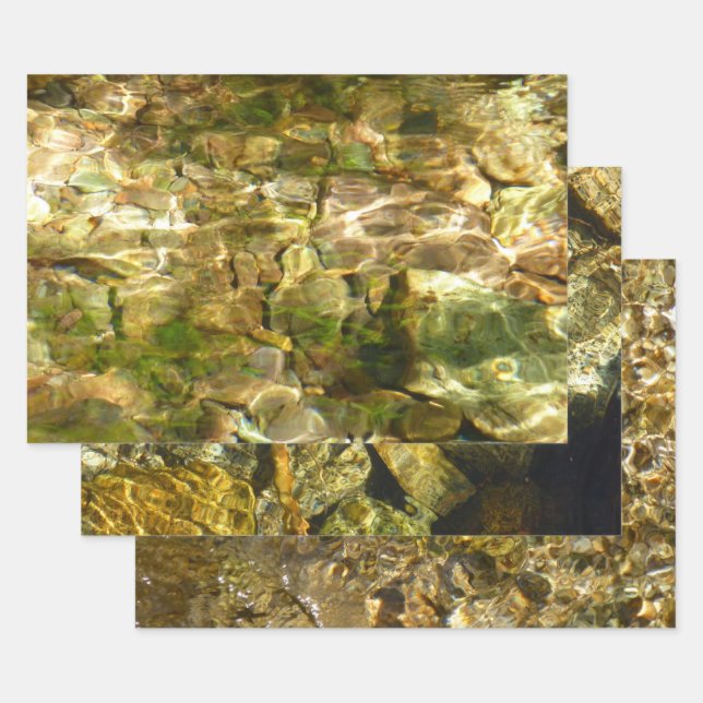 Wasser aus heißer Quellen, grüne Gold Geschenkpapier Set (Set)