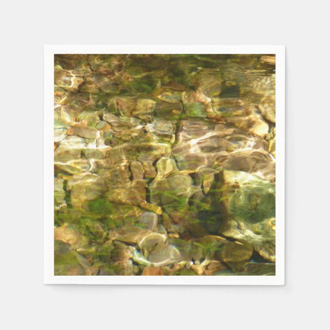 Wasser aus heißer Quellen, grüne Gold Serviette (Vorderseite)