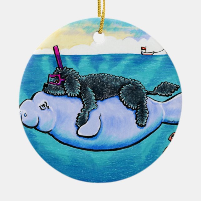 Wasser Babys Keramik Ornament (Vorne)