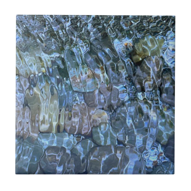 Wasser, Bach, Dampf, Unterwassersteine Fliese (Vorderseite)