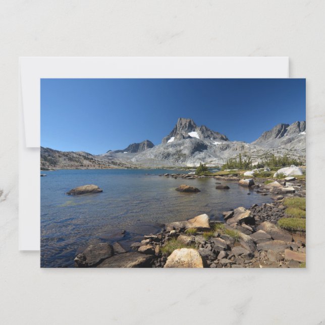 Wasser | Banner Peak Thousand Island Lake Dankeskarte (Vorderseite)