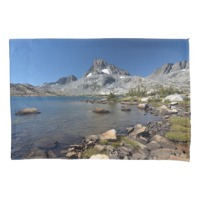 Wasser | Banner Peak Thousand Island Lake Kissenbezug (Vorderseite)